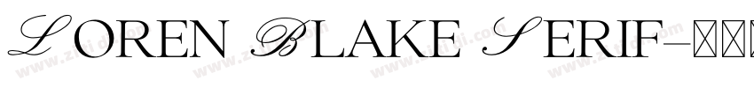 Loren Blake Serif字体转换